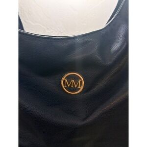 Marilyn Monroe Navy Blue Pebbled Vegan Leather Hobo Shoulder Bag MM-EQ31993 NWT